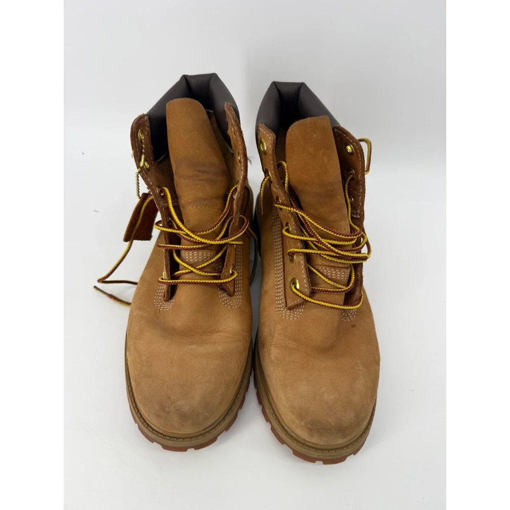 Timberland 6 Inch Premium Waterproof Boots Wheat Nubuck 12909 Boys 5.5 Mens 5.5